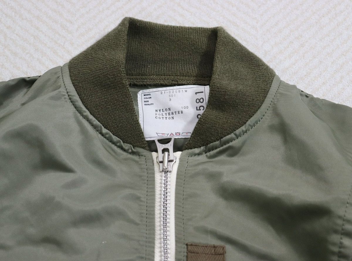 Sacai Sacai 21aw Nylon Twill Blouson MA1 Jacket size3 Size US L / EU 52-54 / 3 - 10 Thumbnail
