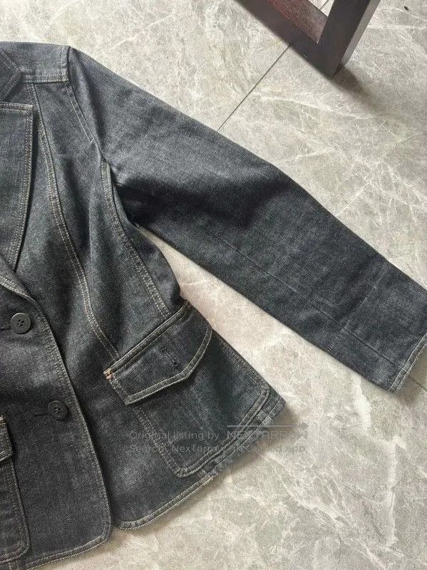 Burberry Burberry Black Cotton Blend Women's Jacket. Size M / US 6-8 / IT 42-44 - 3 Thumbnail
