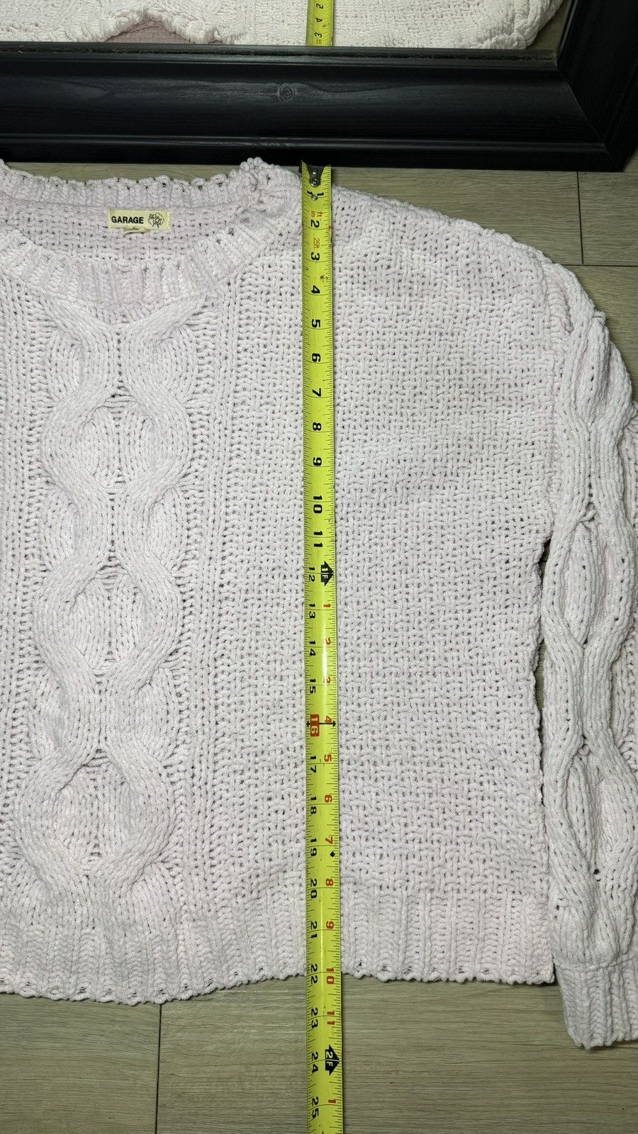 Garage Y2K Pink Garage Pink Cable Knit Cardigan Crewneck Sweatshirt Size S / US 4 / IT 40 - 5 Thumbnail