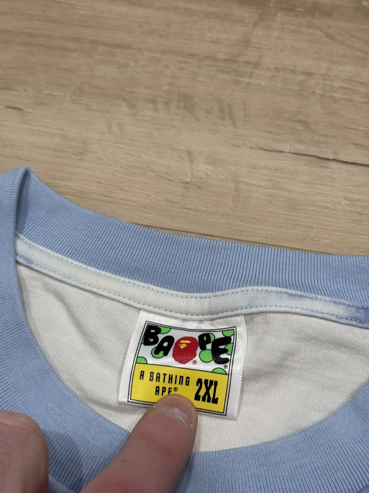 Bape Bape Cloud Head Bleach Dyed Tee Size US XXL / EU 58 / 5 - 6 Thumbnail