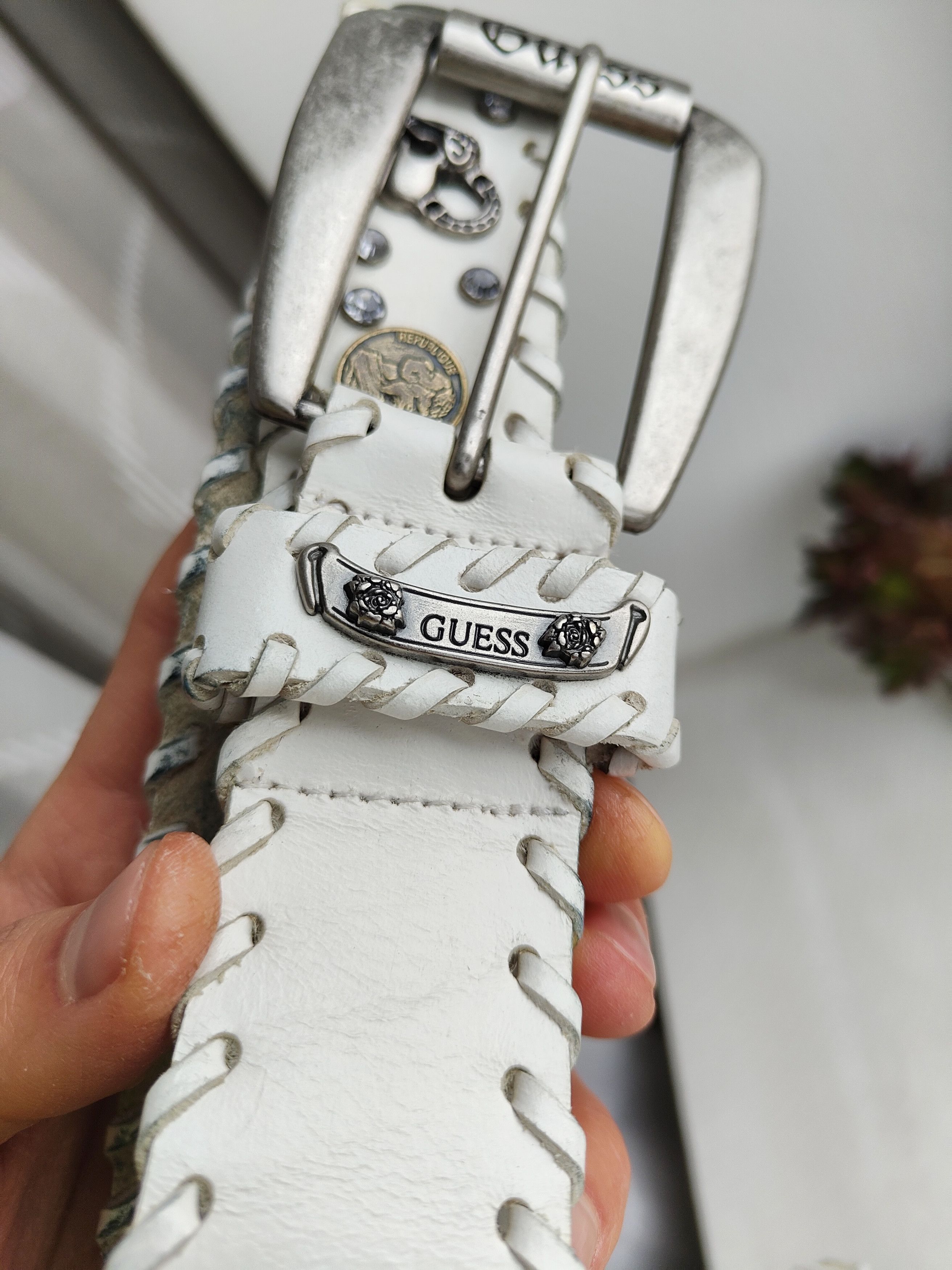 Guess Vintage Y2K Guess Leather Belt Size ONE SIZE - 7 Thumbnail