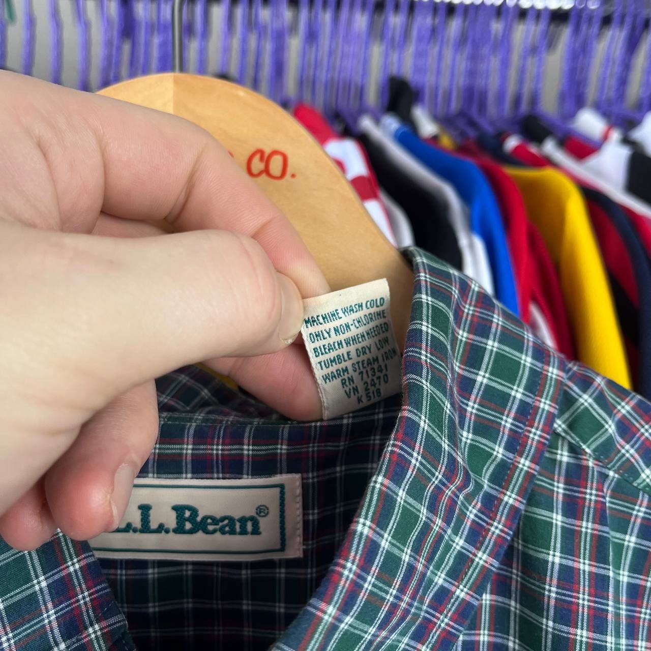 L.L. Bean Vintage 90s L.L.Bean Green Plaid Button Shirt Size US L / EU 52-54 / 3 - 9 Thumbnail