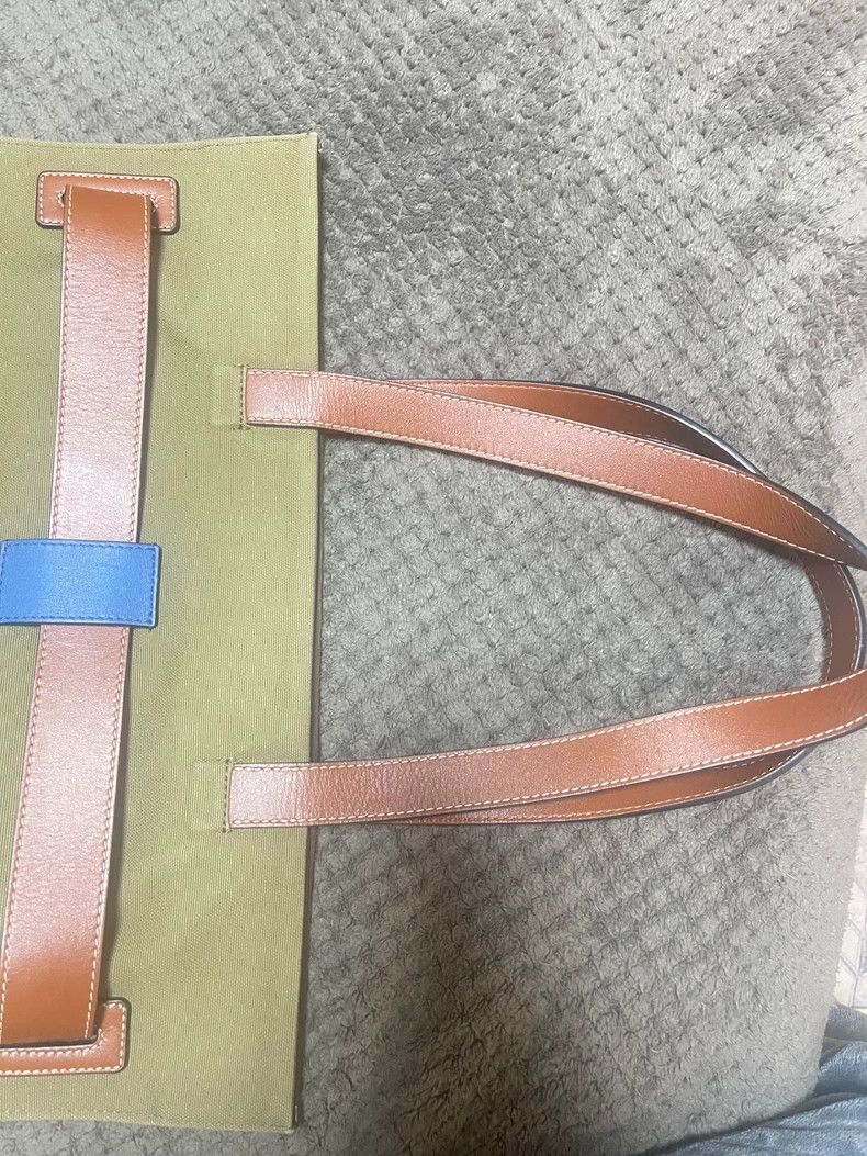Loewe loewe Suede-panelled canvas tote bag 2503-Nextarrow Size ONE SIZE - 7 Thumbnail