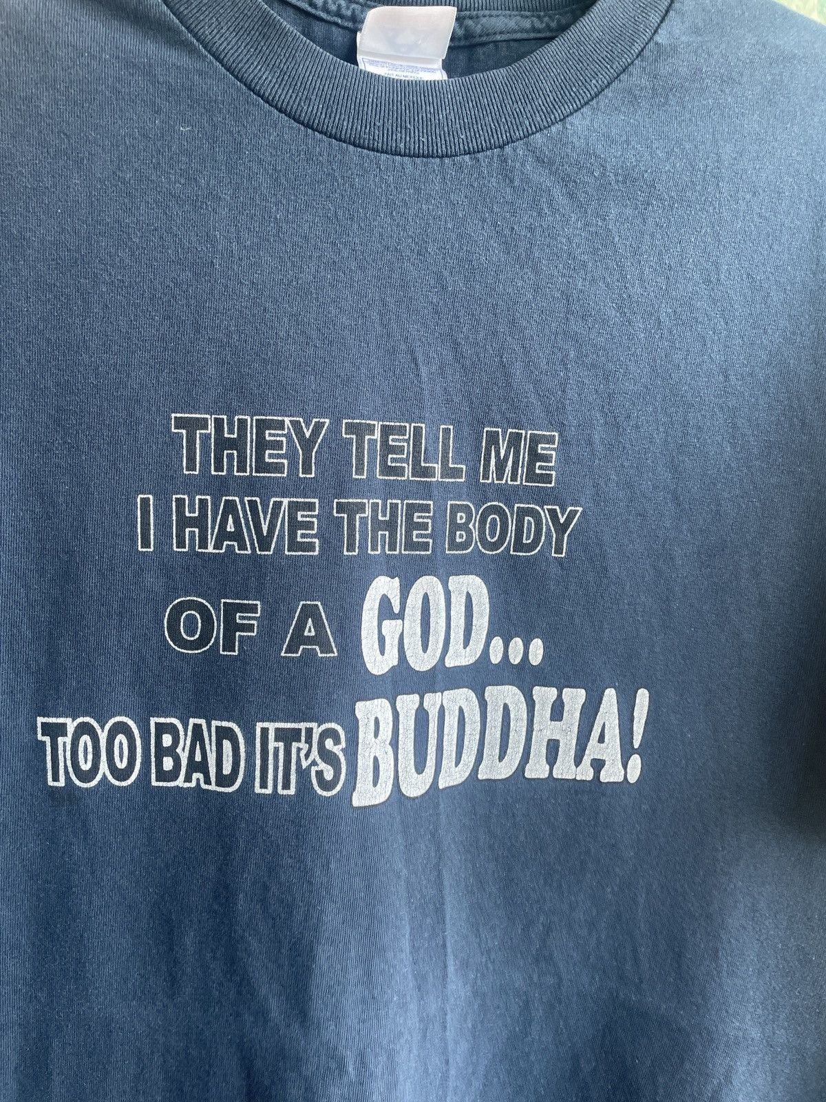 Alstyle Y2K Humor Sport T Shirt Tell Me I Have The Body Of The God Size US L / EU 52-54 / 3 - 4 Thumbnail