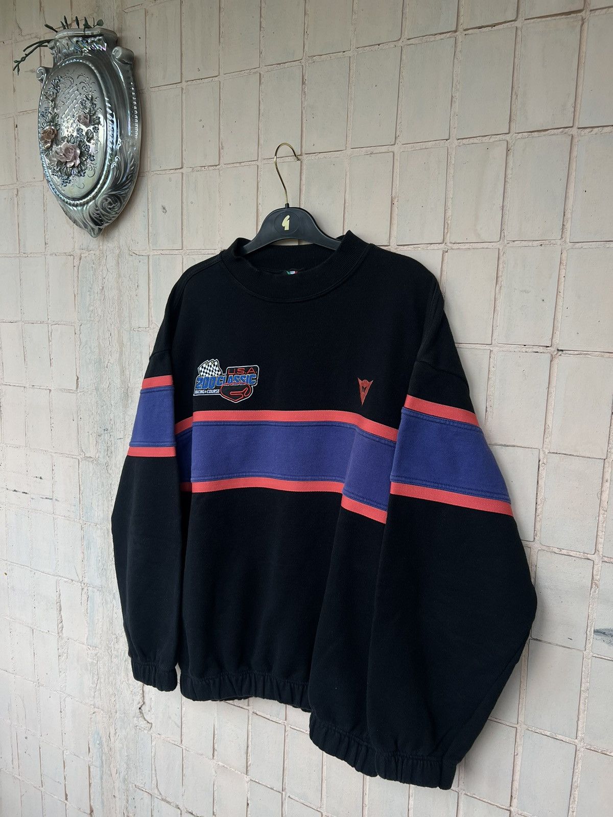 Dainese Vintage Dainese Moto Racing Course Sweatshirt USA Style Size US M / EU 48-50 / 2 - 2 Thumbnail