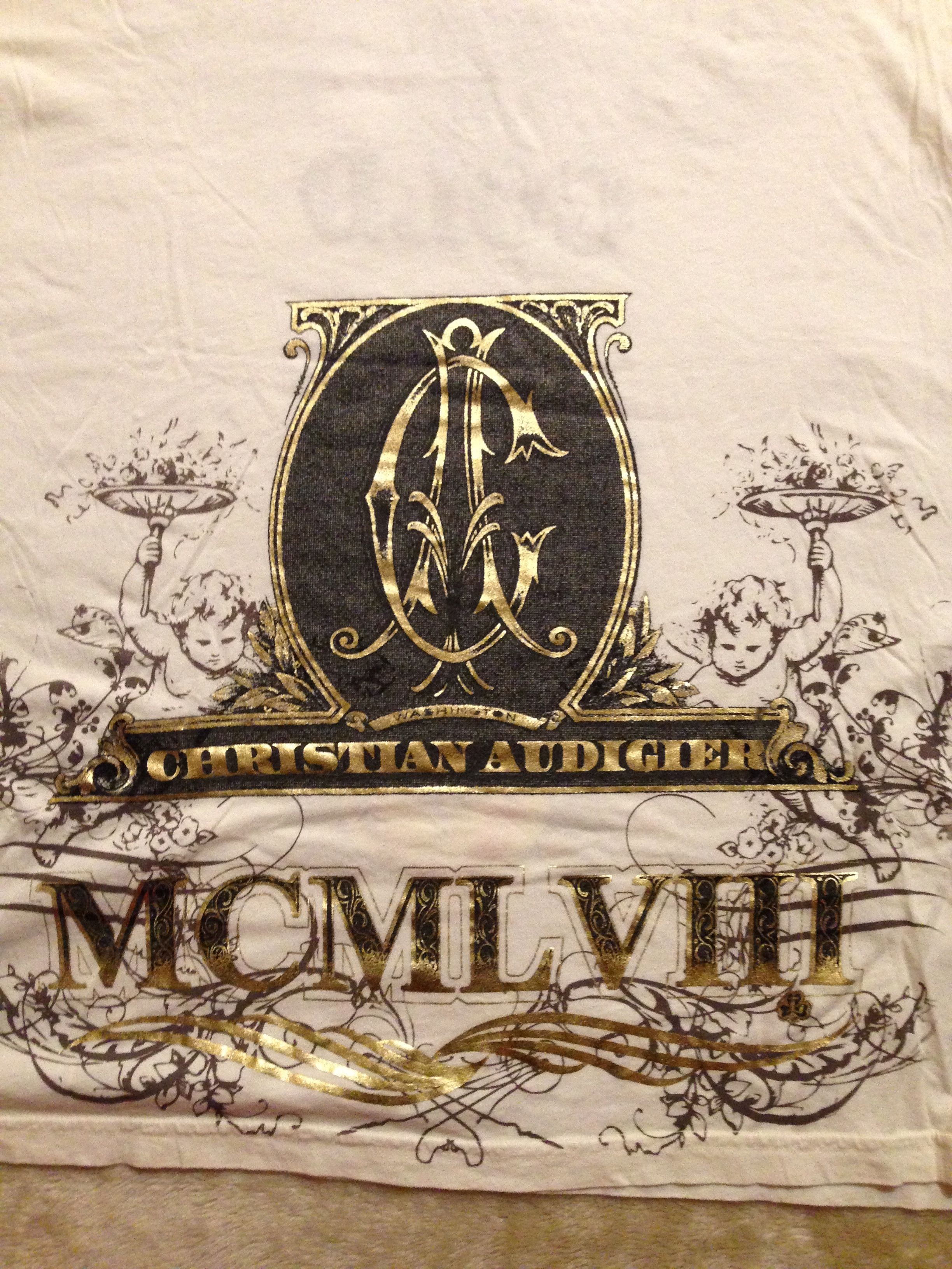 Christian Audigier The World Is Yours and Soul of Gold T-Shirt Size US XXL / EU 58 / 5 - 9 Thumbnail