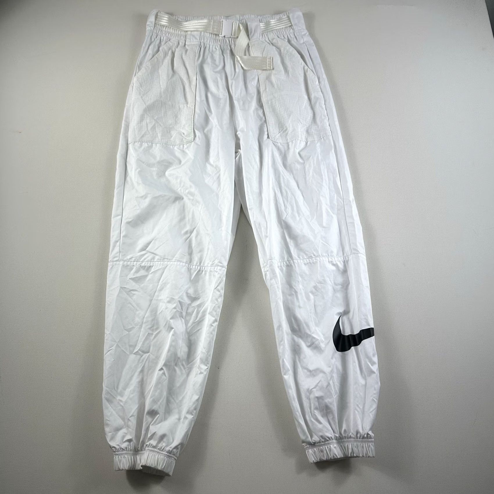 Nike Nike Sportswear Jogger Wind Pants White Women Medium Belted Active DB3866-100 Size 32" / US 10 / IT 46 - 2 Thumbnail