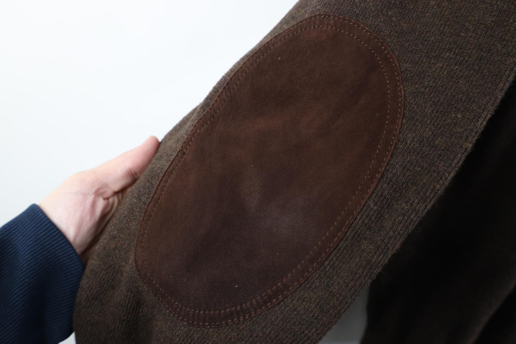 Polo Ralph Lauren Vintage Ralph Lauren Elbow Patch Ribbed Knit Shawl Sweater Size US XL / EU 56 / 4 - 4 Thumbnail