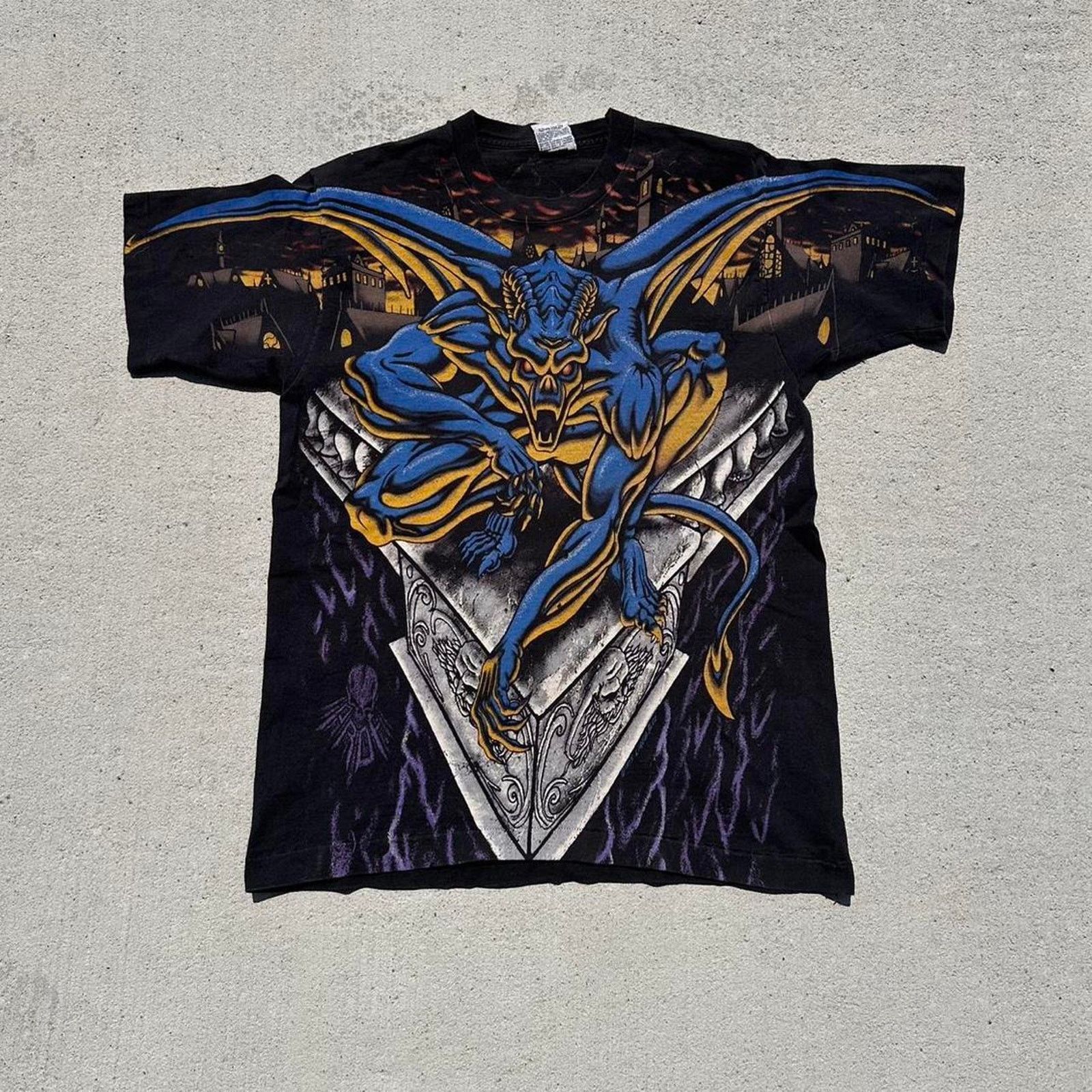 Liquid Blue × Vintage Vintage 1995 Gargoyle Liquid Blue AOP Shirt Size US L / EU 52-54 / 3 - 1 Thumbnail