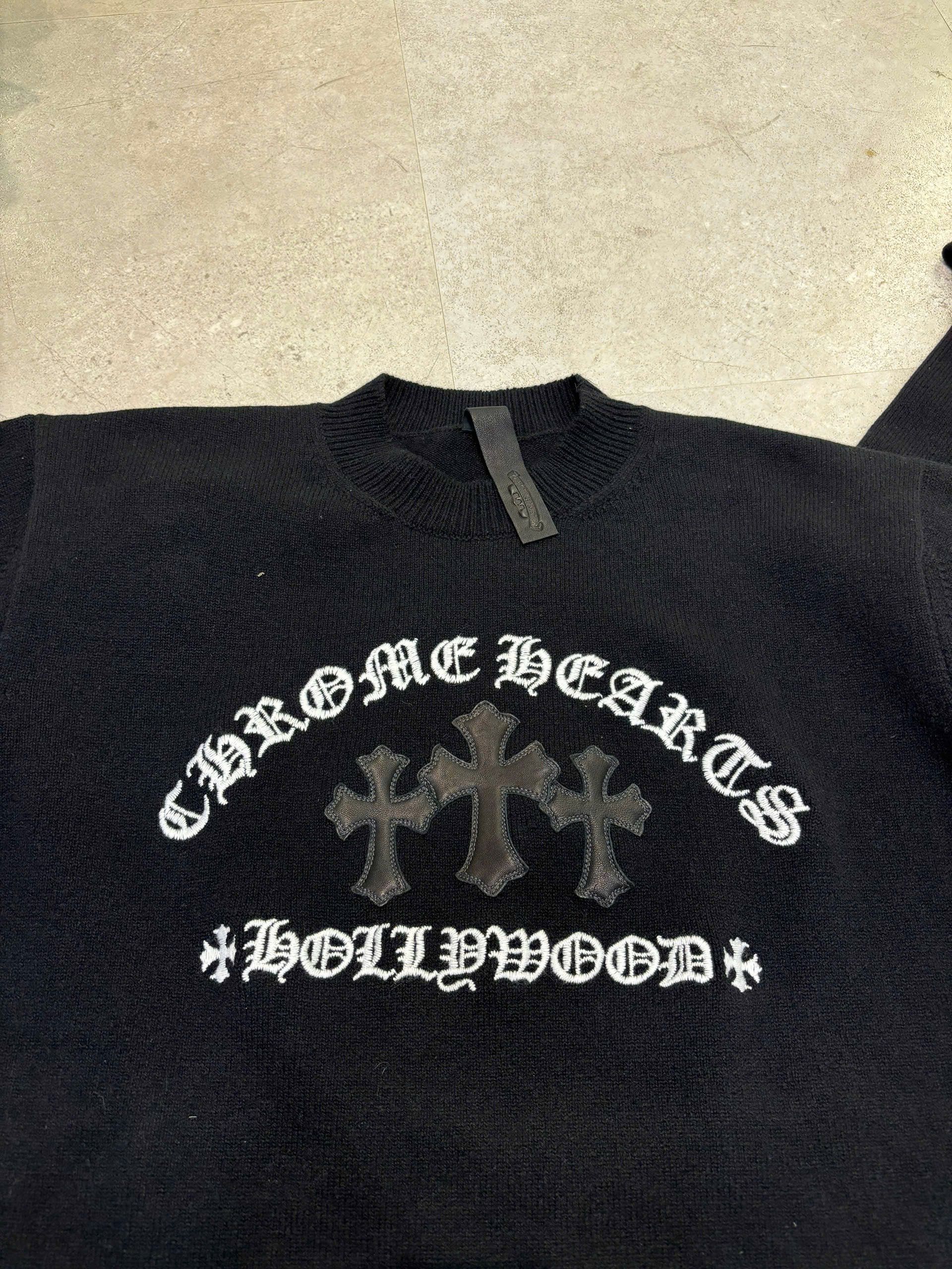 Chrome Hearts CHROME HEARTS Cashmere Triple Cross Supertouch Sweater Size US L / EU 52-54 / 3 - 8 Thumbnail