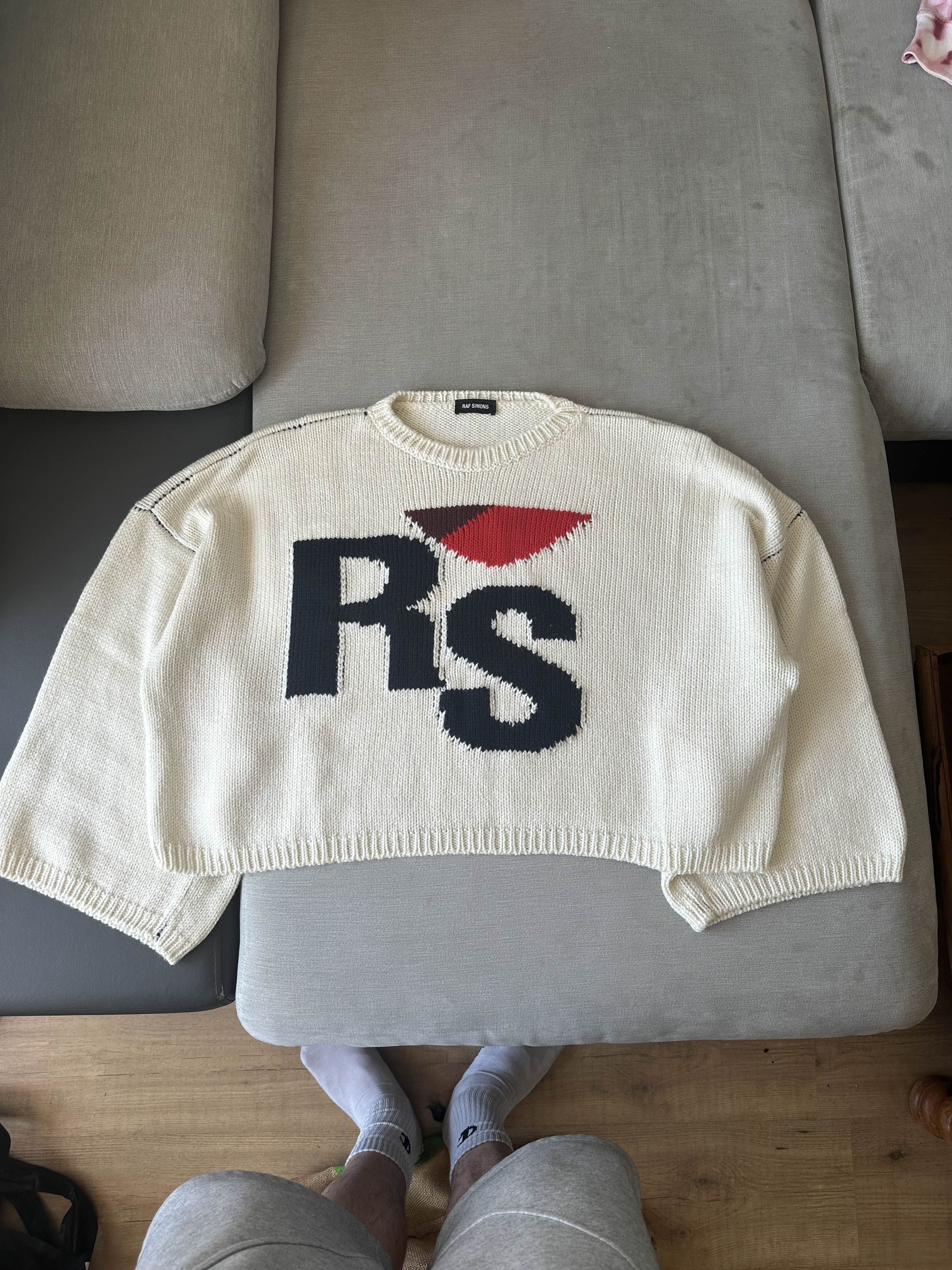 Raf Simons Raf Simons RS cropped Sweater | Grailed
