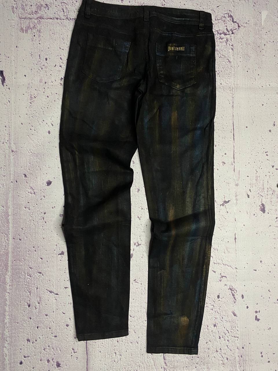 Just Cavalli Women's Just Cavalli Paisley Pattern Flared Denim Pants Size 29" - 1 Thumbnail