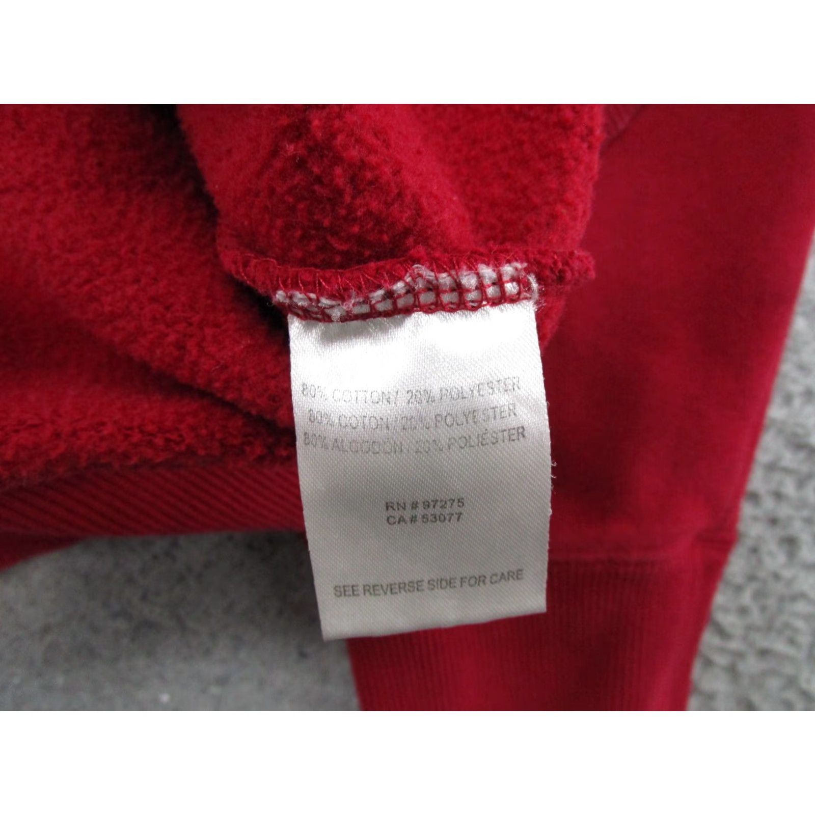 CO VTG Fox Hoodie Full Zip Red Heavy Moto Sweatshirt L Men Size US L / EU 52-54 / 3 - 6 Thumbnail