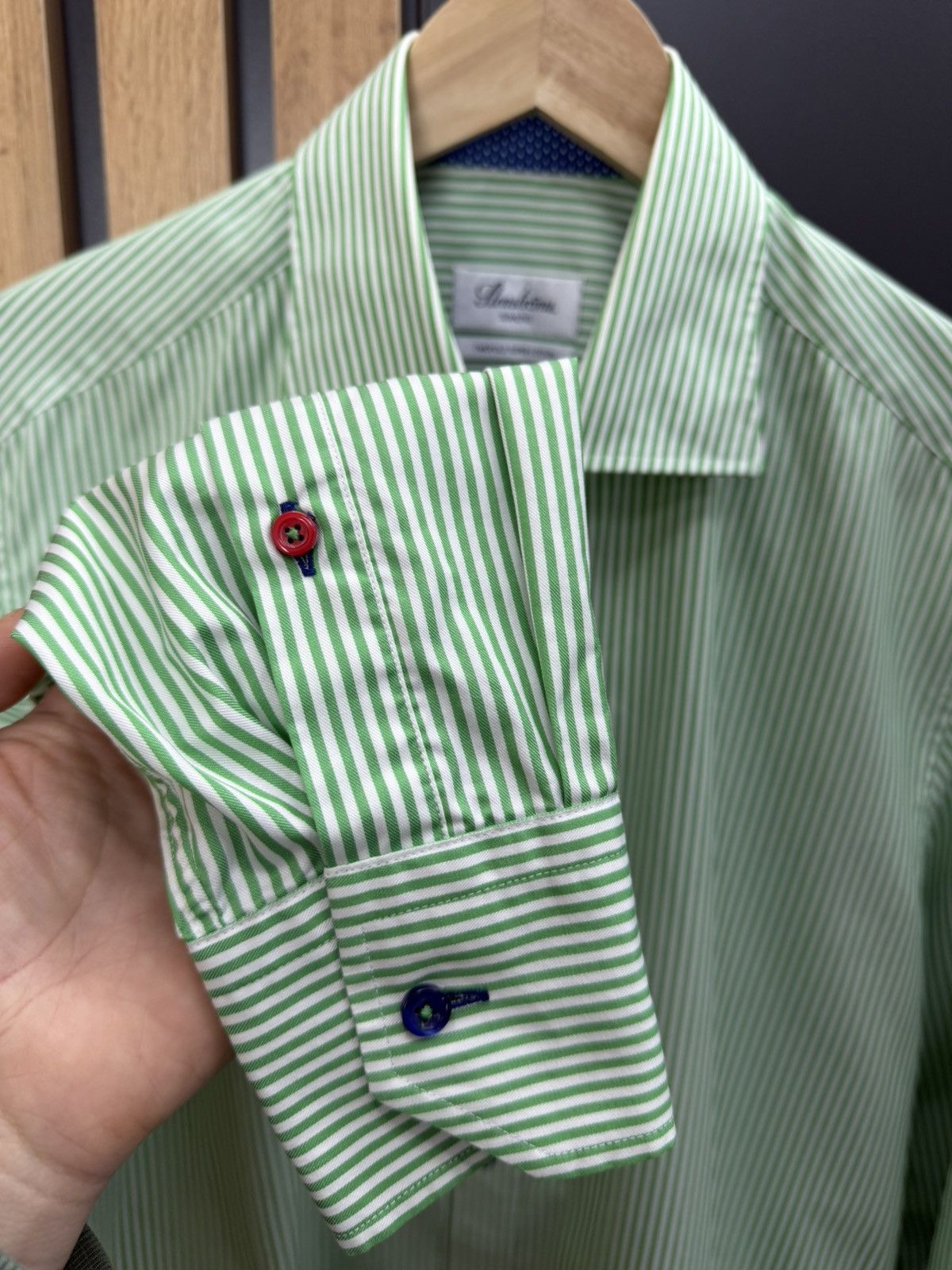 Other Stenstroms Slimline Striped Shirt Men’s Size 41/16 Size US L / EU 52-54 / 3 - 8 Thumbnail