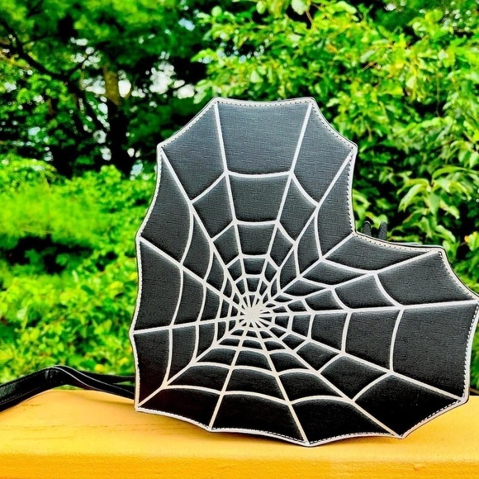 Mad Engine Spiderweb Heart Backpack NWT