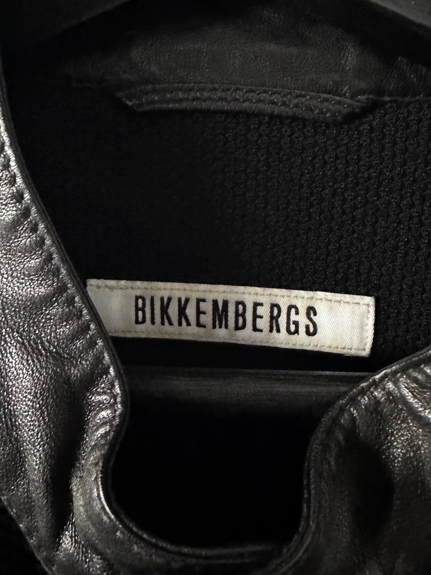 Dirk Bikkembergs Dirk Bikkembergs irregular-panel leather jacket Size US L / EU 52-54 / 3 - 8 Thumbnail