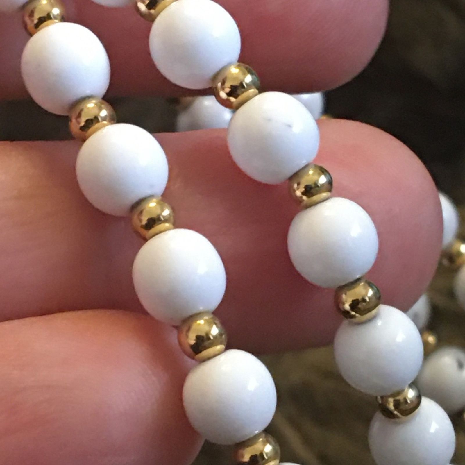 Monet Vintage Monet white glass pearl bead necklace Size ONE SIZE - 6 Thumbnail