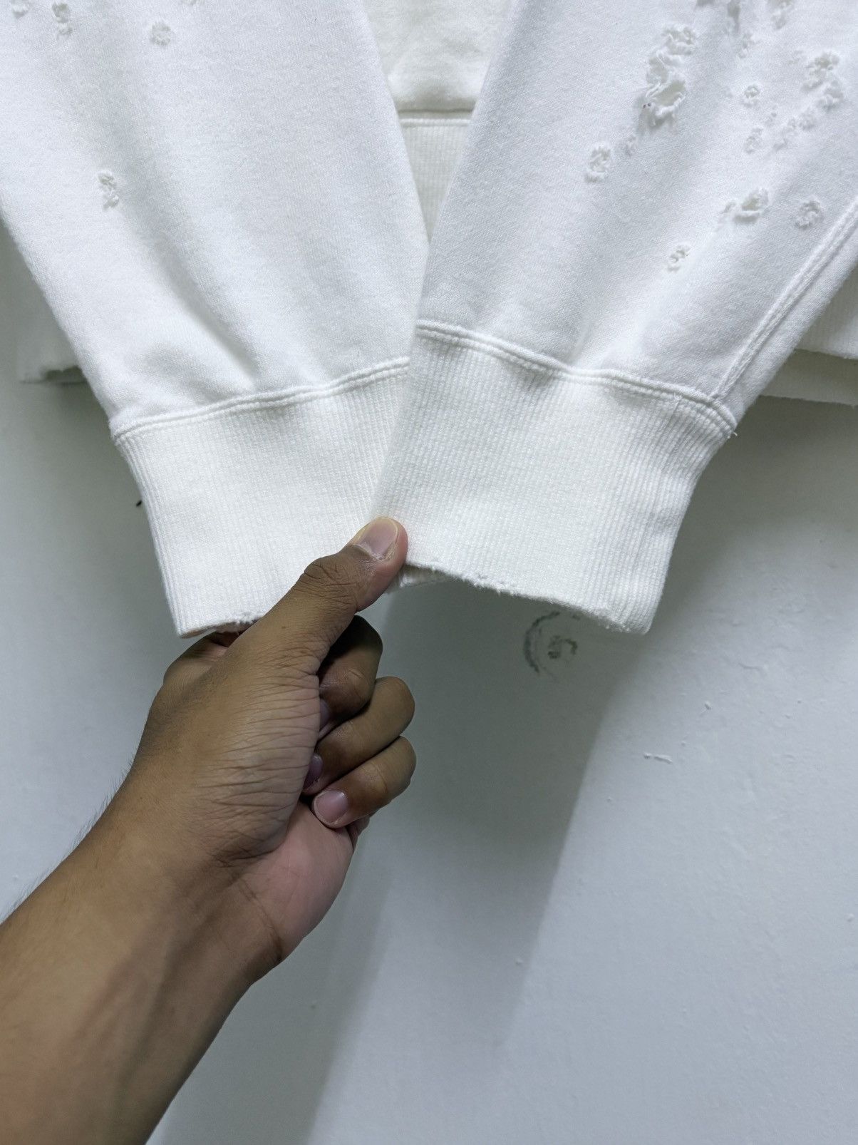 Sophnet. SS17 Sophnet. Off-White Style Distress Hoodie Size US M / EU 48-50 / 2 - 9 Thumbnail