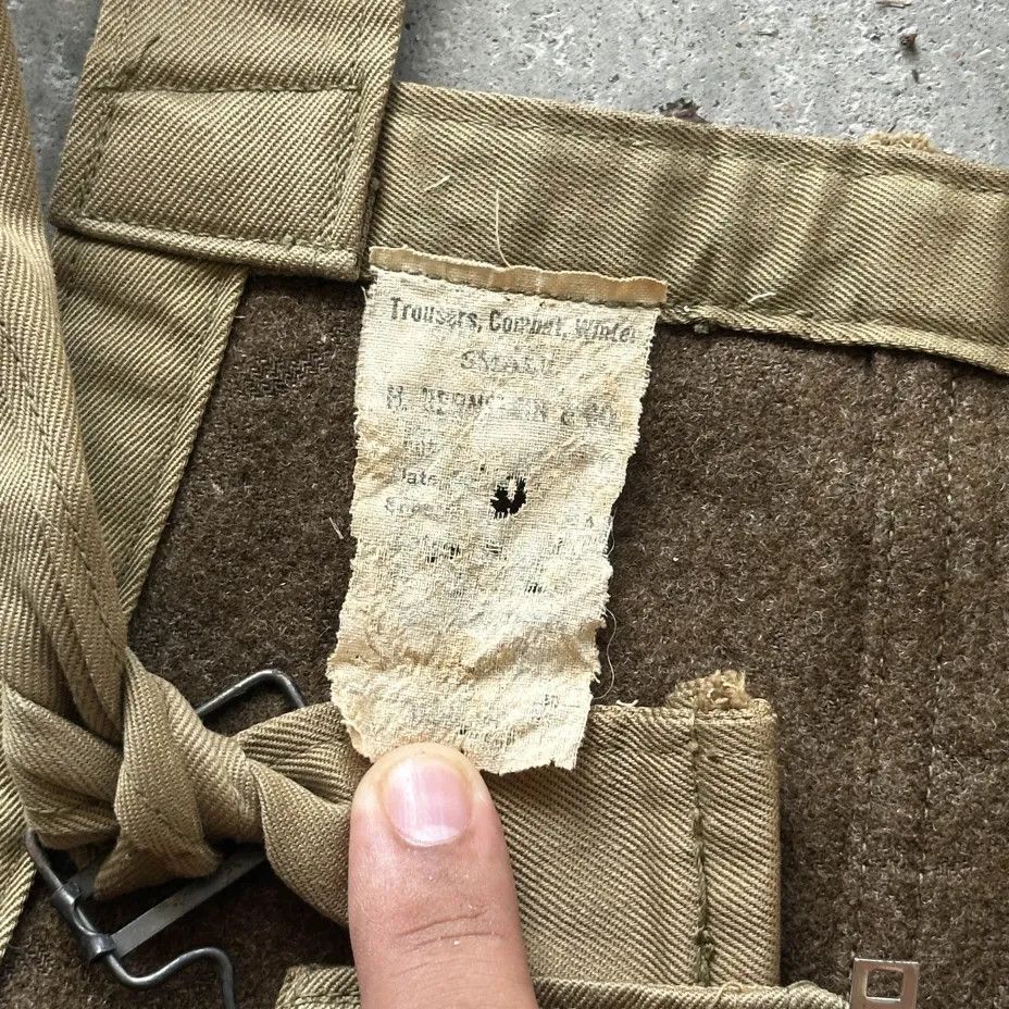 Other Vintage 40s WWII Armored Tanker Combat Trousers Overalls Size US 36 / EU 52 - 6 Thumbnail