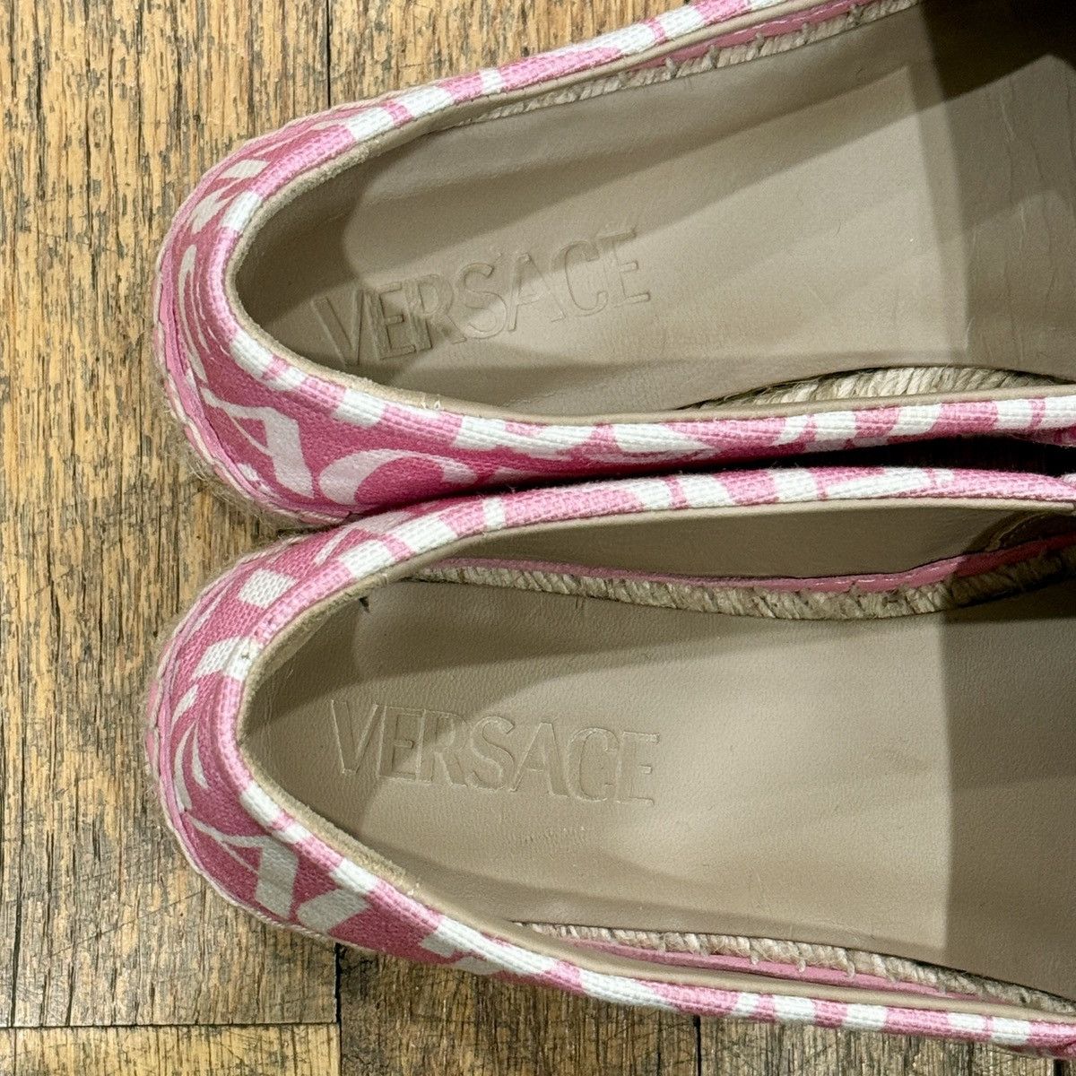 Versace Versace Women's Pink Espadrilles Size US 8.5 / IT 38.5 - 4 Thumbnail
