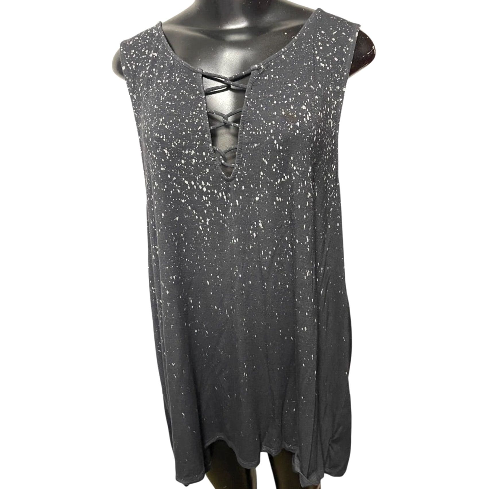 Vintage American Eagle Outfitters XXL Soft & Sexy Tank Splatter Pattern Womens Tunic Size XXL / US 16-18 / IT 52-54 - 4 Thumbnail