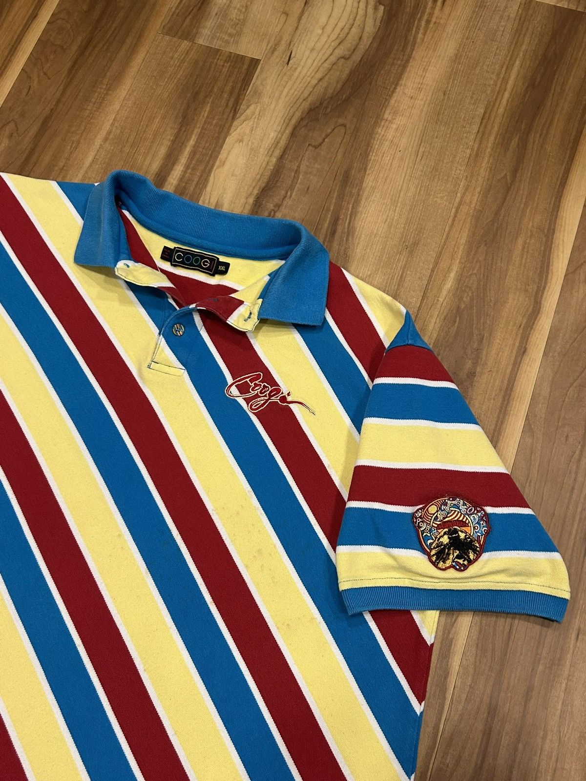 Coogi Coogi Multicoloured Striped Polo Shirt Size US XXL / EU 58 / 5 - 3 Thumbnail