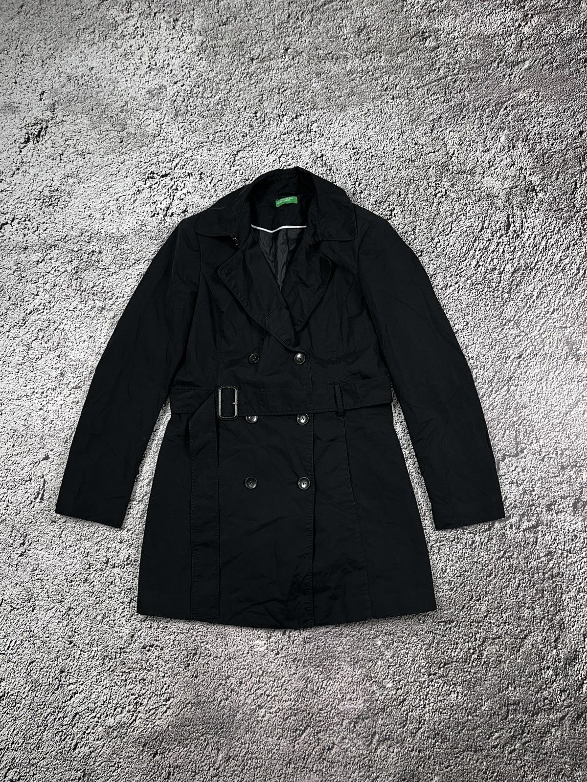 Vintage Vintage UNITED COLOUR Of BENETTON old money Trench Coat Size L / US 10 / IT 46 - 1 Thumbnail