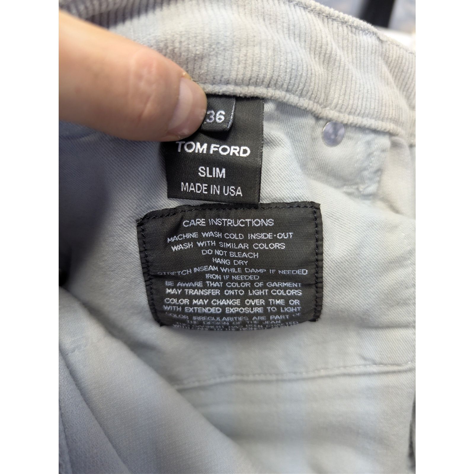 Tom Ford o1rshd1 Slim Jeans in Grey Size US 36 / EU 52 - 17 Thumbnail
