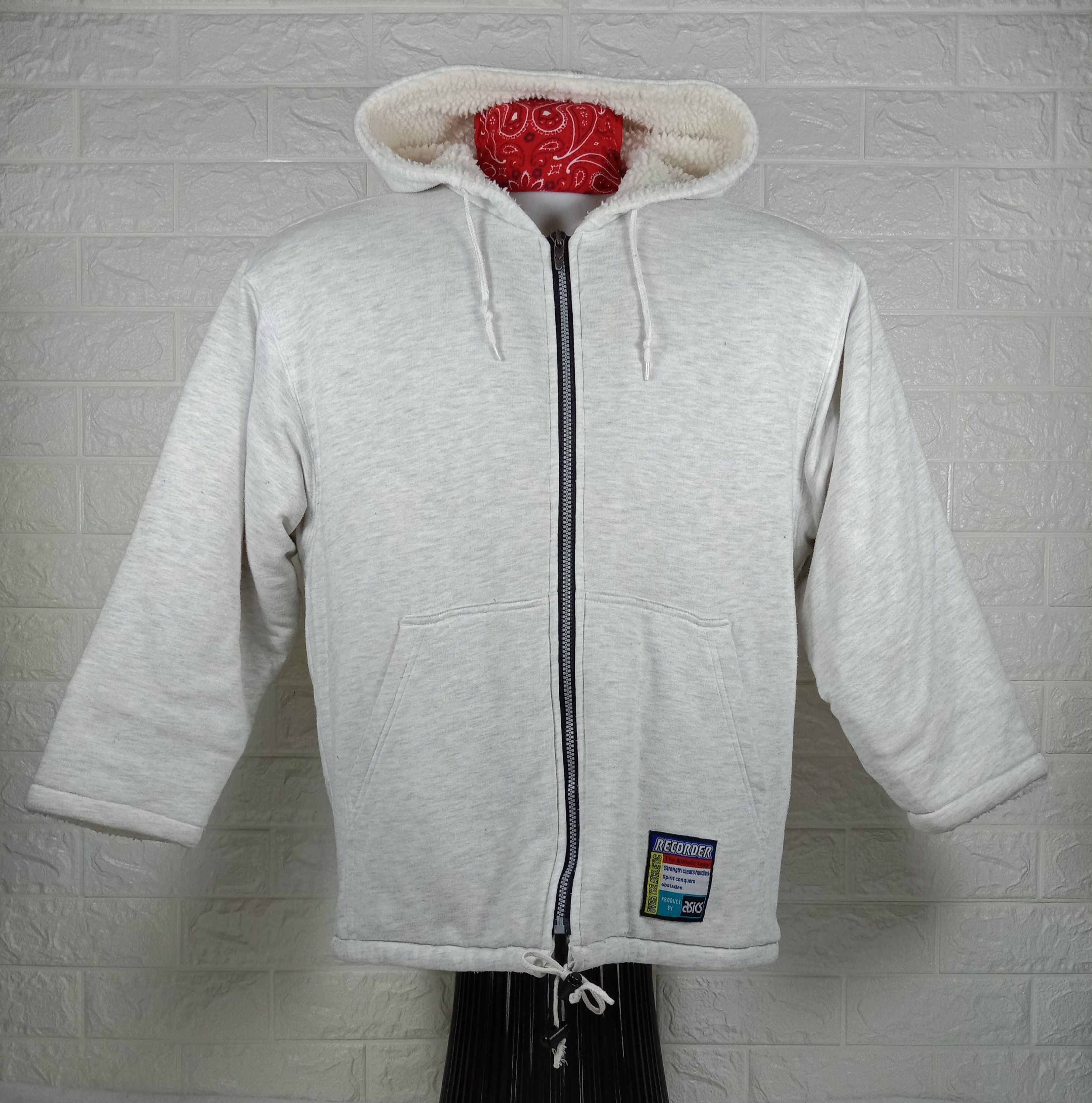 Asics Vintage Asics Recorder Hoodie Zipper Sweatshirt Size US L / EU 52-54 / 3 - 2 Thumbnail