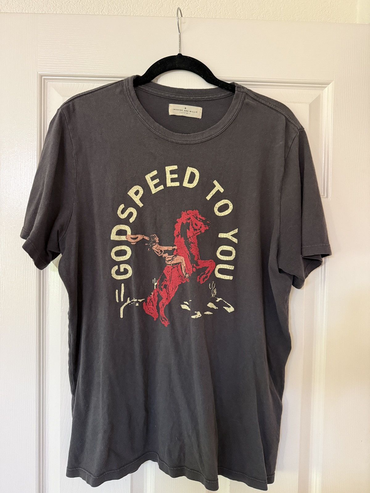 Imogene + Willie Dark Gray Imogen + Willie Godspeed tshirt Size US XL / EU 56 / 4 - 1 Thumbnail