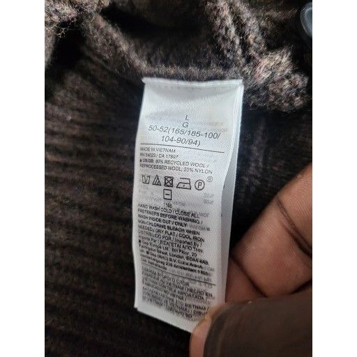 Banana Republic Banana Republic Wool Pullover Sweater Men Sz L Brown 1/4 But Size US L / EU 52-54 / 3 - 6 Thumbnail