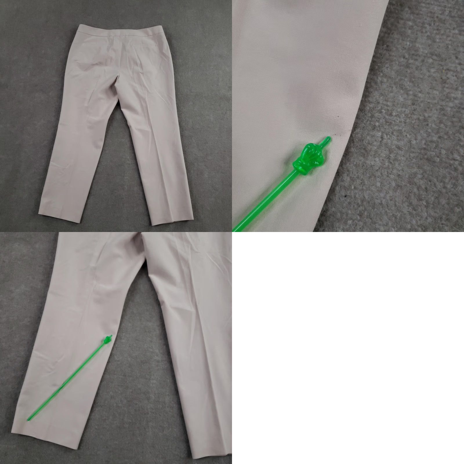 Vintage Akris Punto Dress Pants Womens 10 Pink Twill Pockets Slim Straight Office Business Size 32" / US 10 / IT 46 - 10 Thumbnail