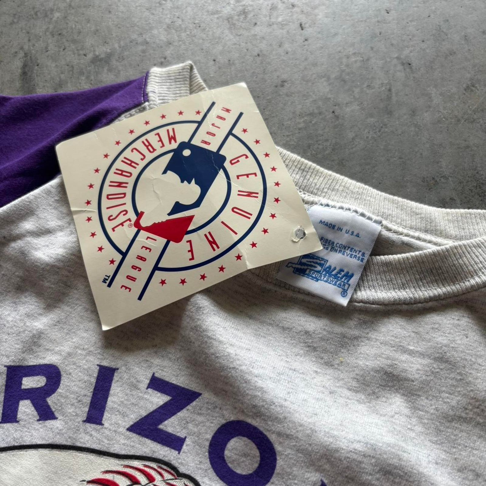 Japanese Brand × Salem Sportswear × Vintage Vintage 90s Salem Sportswear Arizona Diamondbacks T-shirt Size US L / EU 52-54 / 3 - 4 Thumbnail