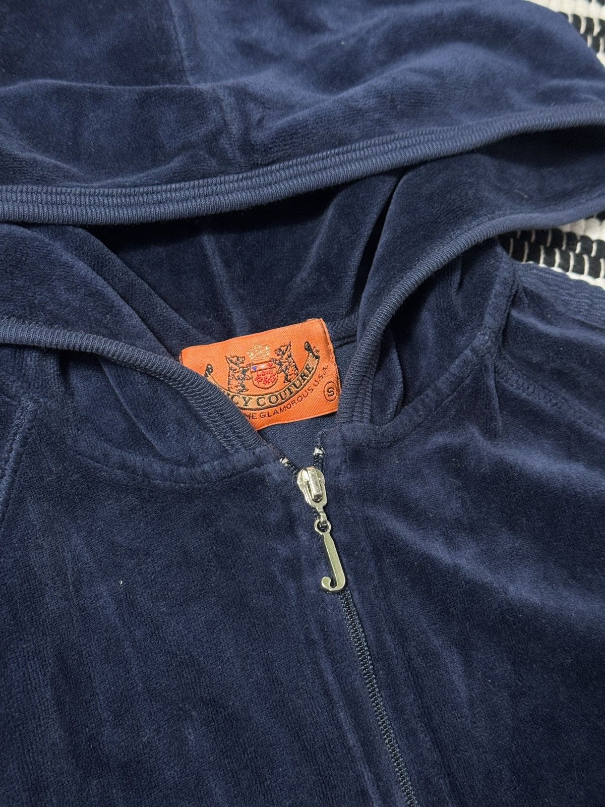 Juicy Couture VINTAGE JUICY COUTURE VELOUR ZIP UP HOODIE Size S / US 4 / IT 40 - 2 Thumbnail