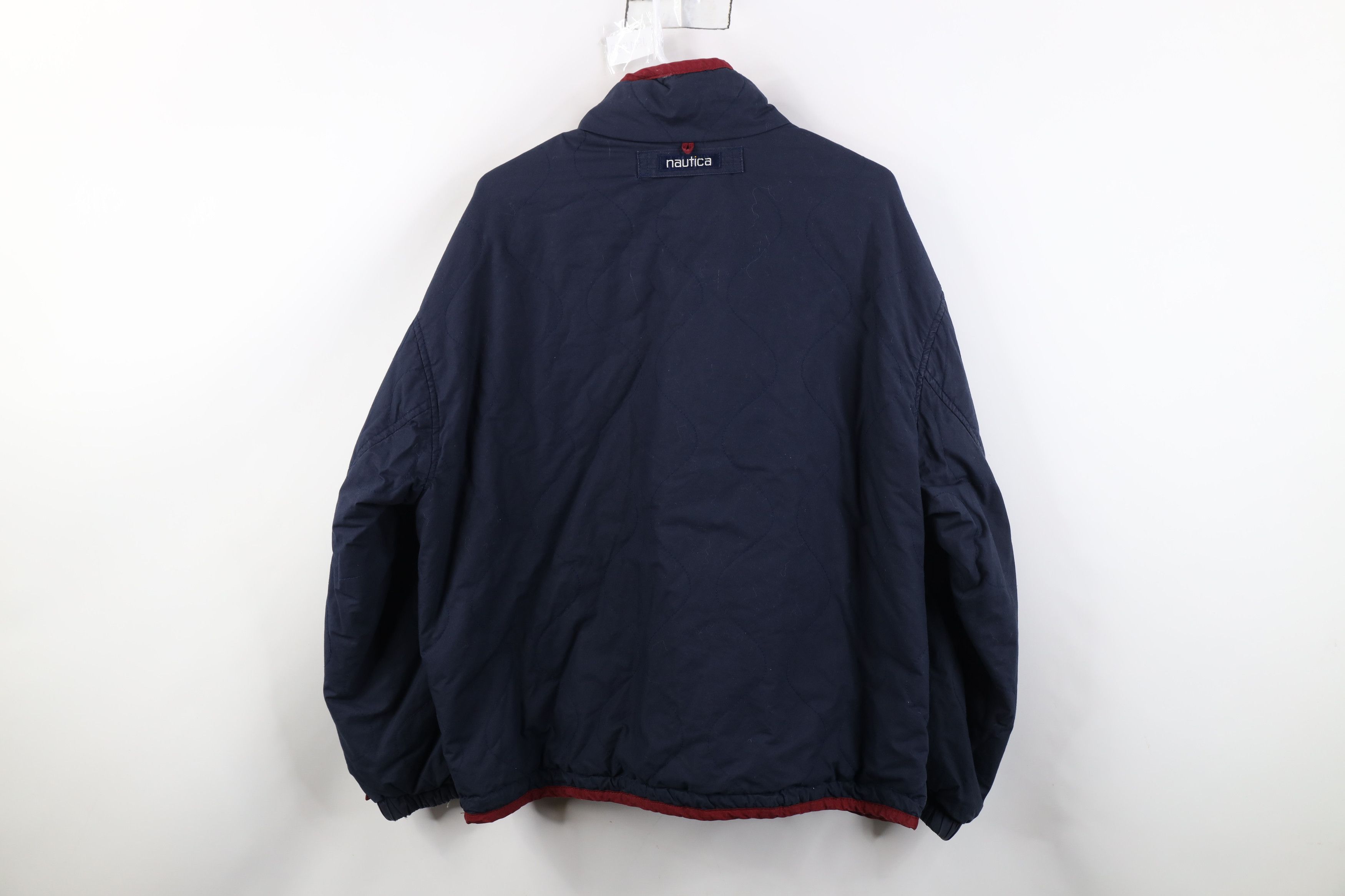 Nautica Vintage 90s Nautica Quilted Big Pocket Full Zip Jacket Size US M / EU 48-50 / 2 - 14 Thumbnail