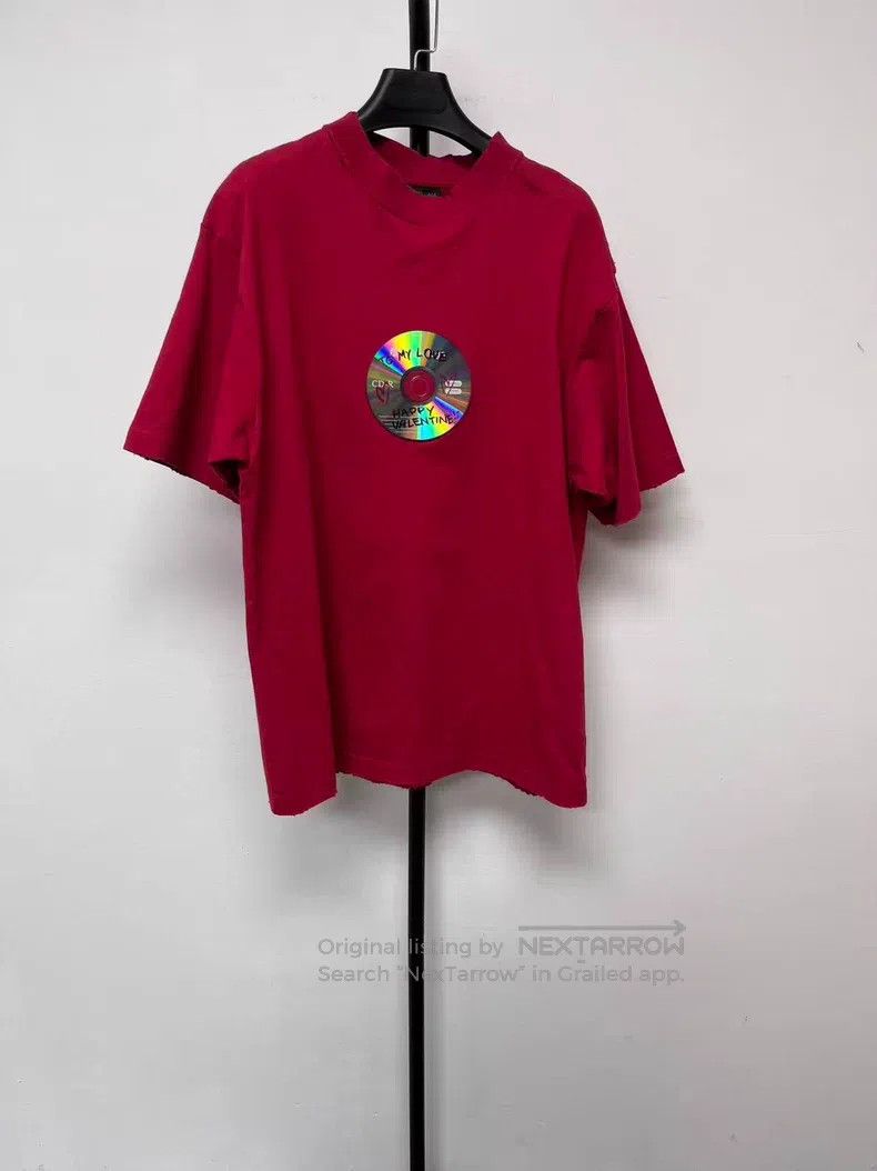 Balenciaga Balenciaga Letter Disc Printed Round Neck Short Sleeve T-S Size US XS / EU 42 / 0 - 1 Thumbnail