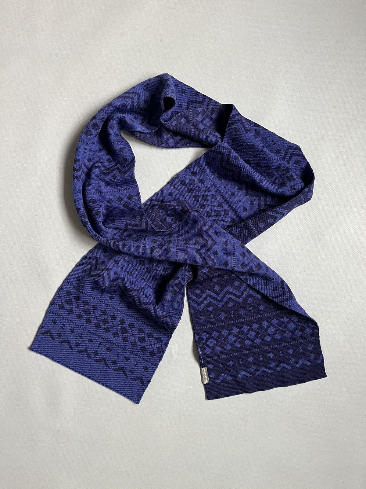 Icebreaker Icebreaker Merino Wool Unisex Purple Geometric Pattern Scarf Size ONE SIZE - 2 Thumbnail