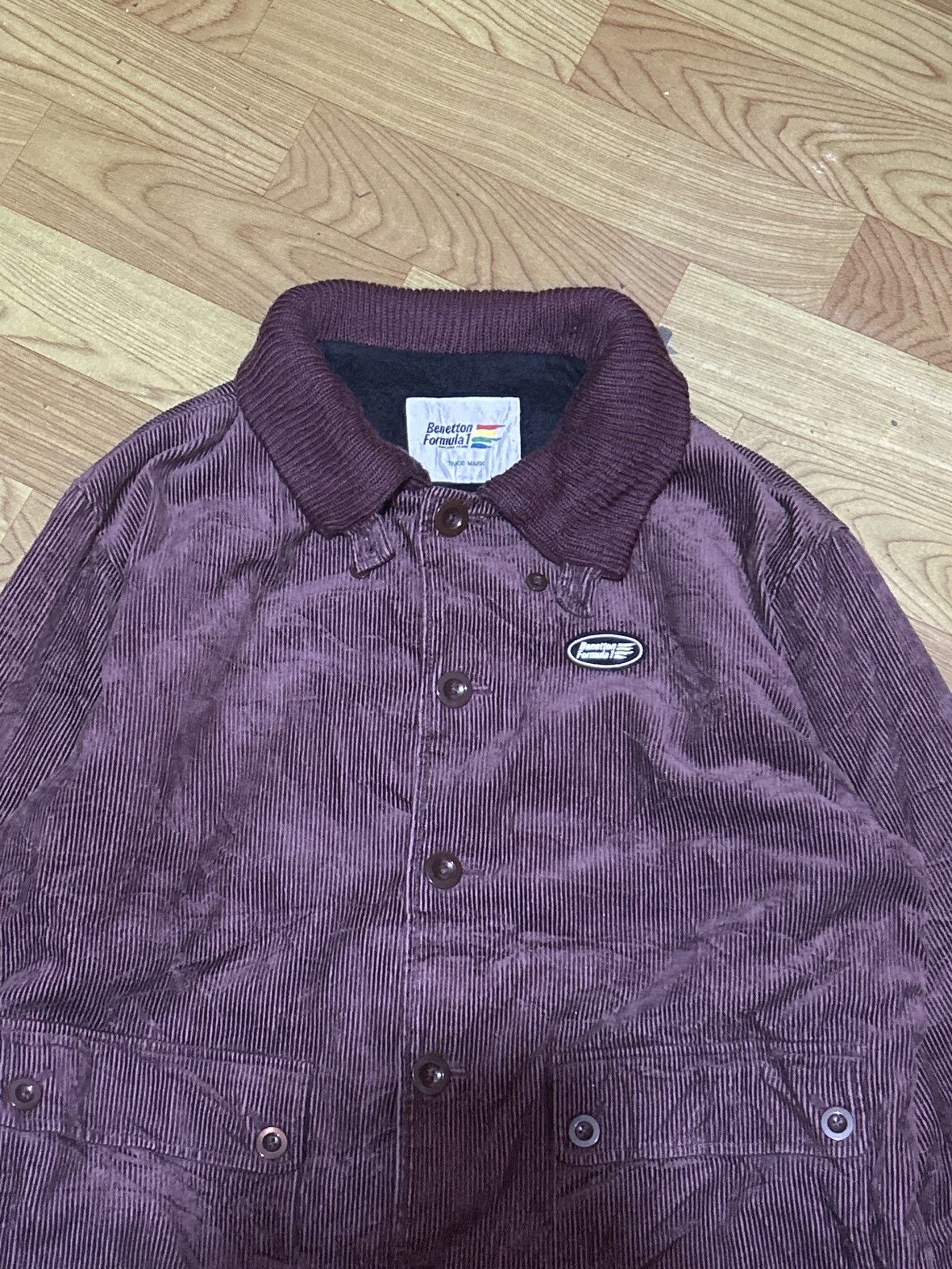 Benetton Vintage benetton formula 1 coorduroy jacket Size US L / EU 52-54 / 3 - 3 Thumbnail