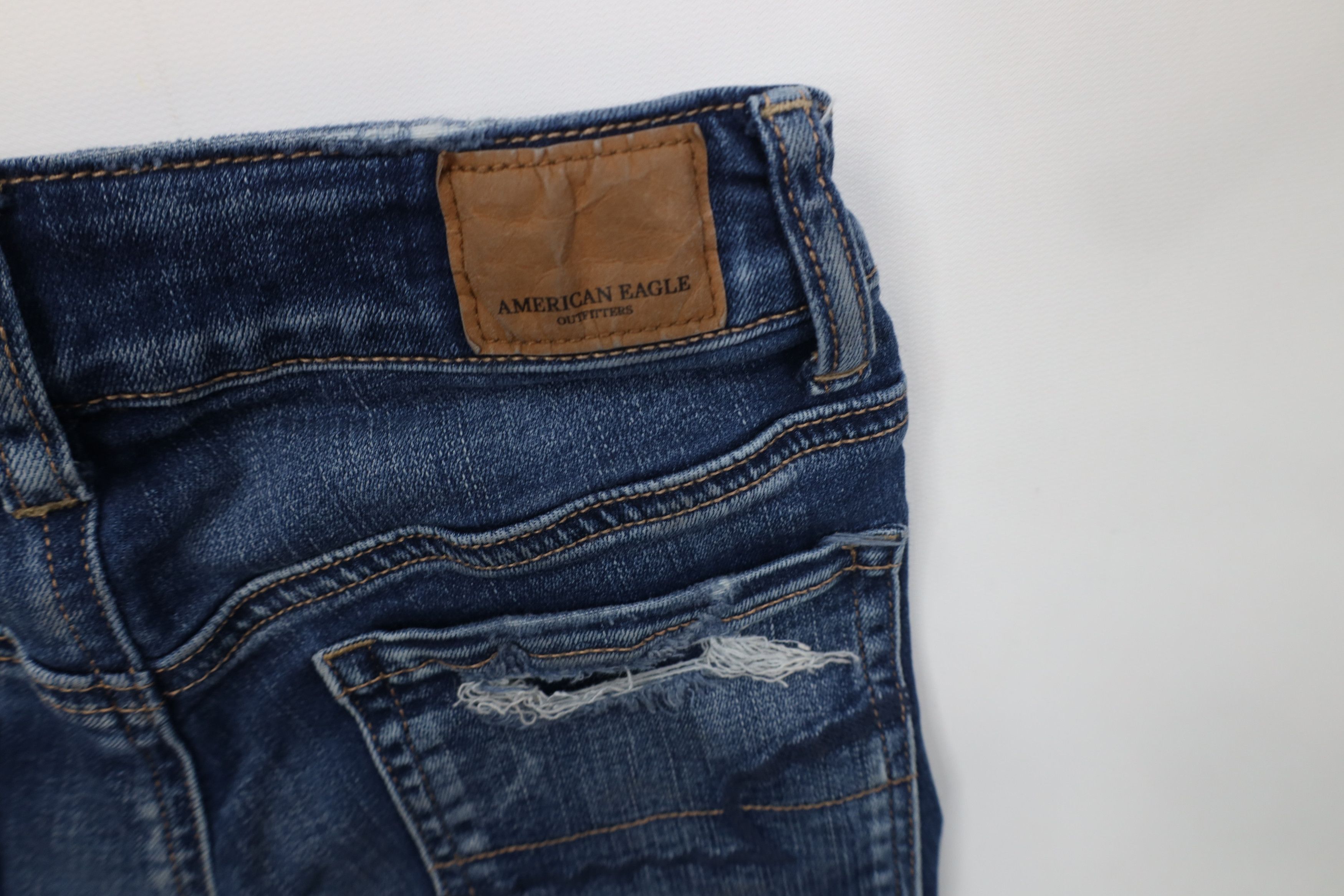 American Eagle Outfitters Vintage Y2K American Eagle Outfitters Shortie Micro Shorts Size 24" / US 00 / IT 34 - 12 Thumbnail