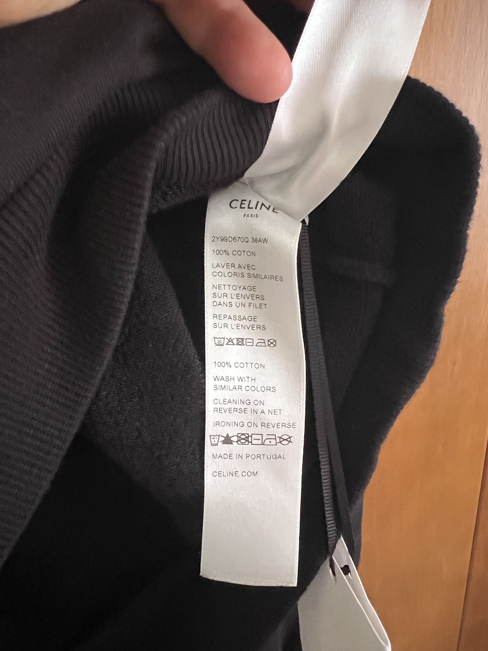 Celine × Hedi Slimane Hoodie Text Print Size US L / EU 52-54 / 3 - 3 Thumbnail