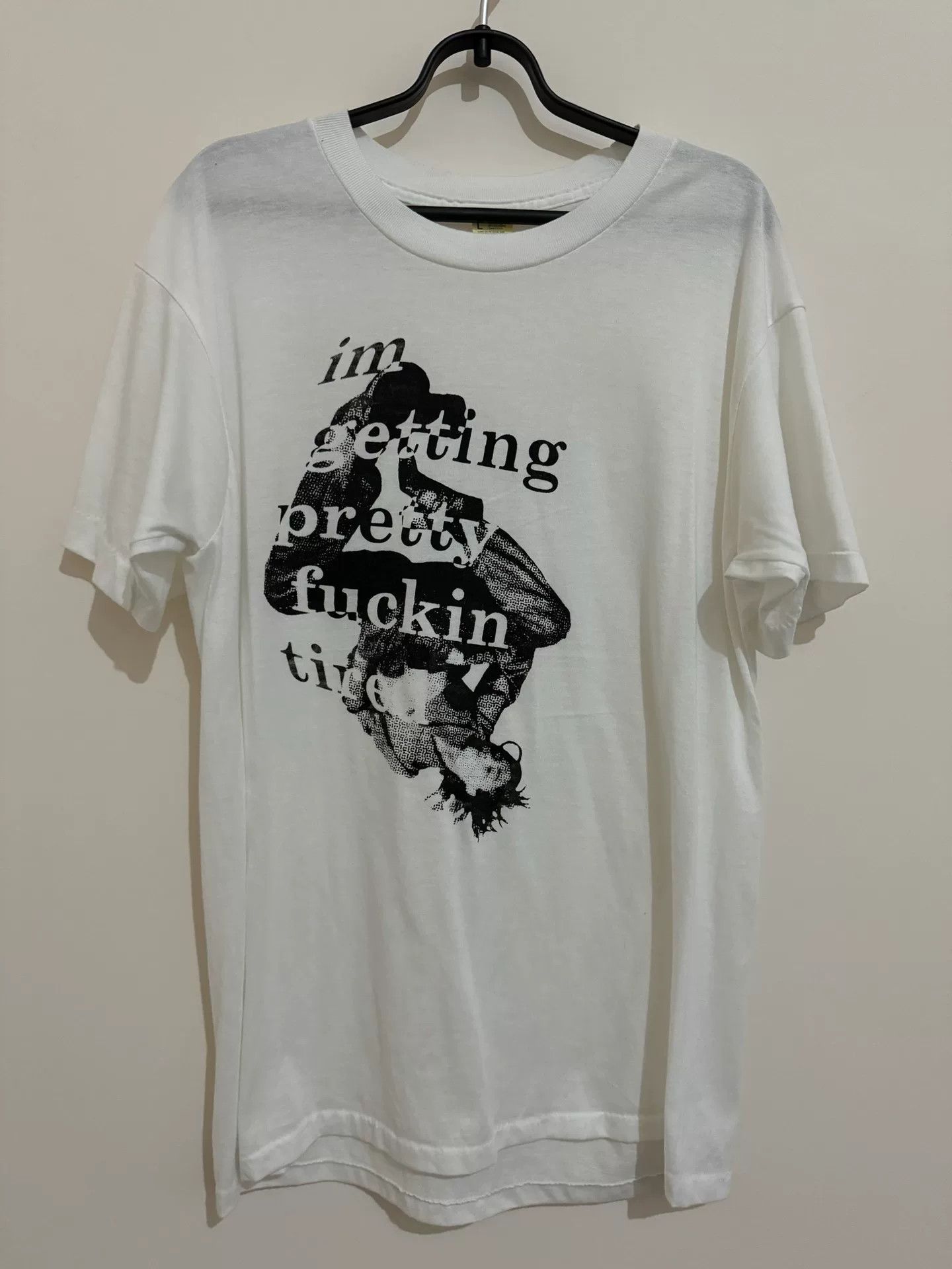 Vintage vintage 90s slogan tee shirt Size US L / EU 52-54 / 3 - 1 Thumbnail