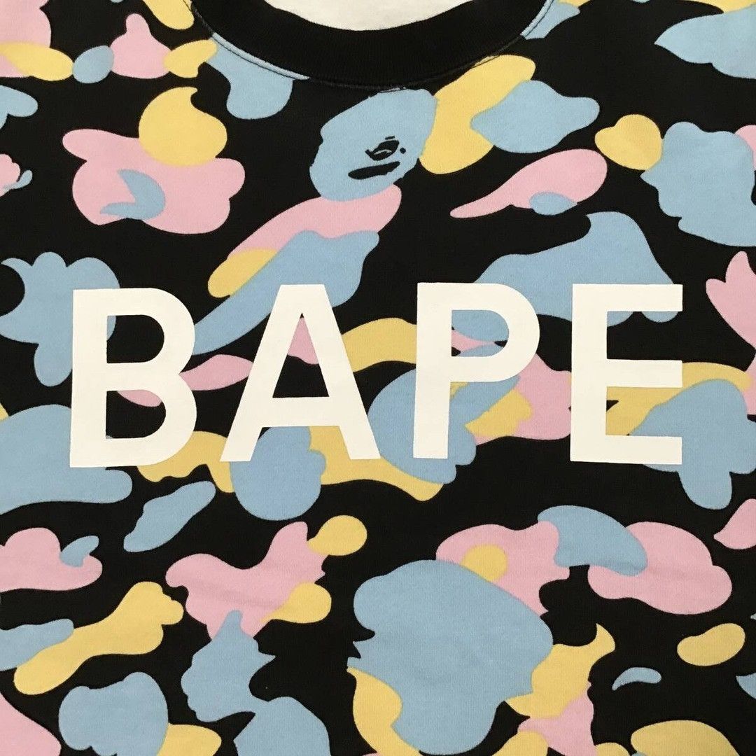 Bape BAPE cotton candy camo sweat shirt New multi camo APE Size US S / EU 44-46 / 1 - 2 Thumbnail