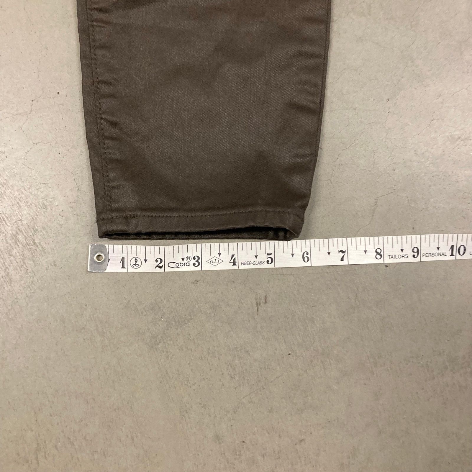 Gap × Vintage Y2K skinny gap leather pants 33x26 Size 32" / US 10 / IT 46 - 3 Thumbnail