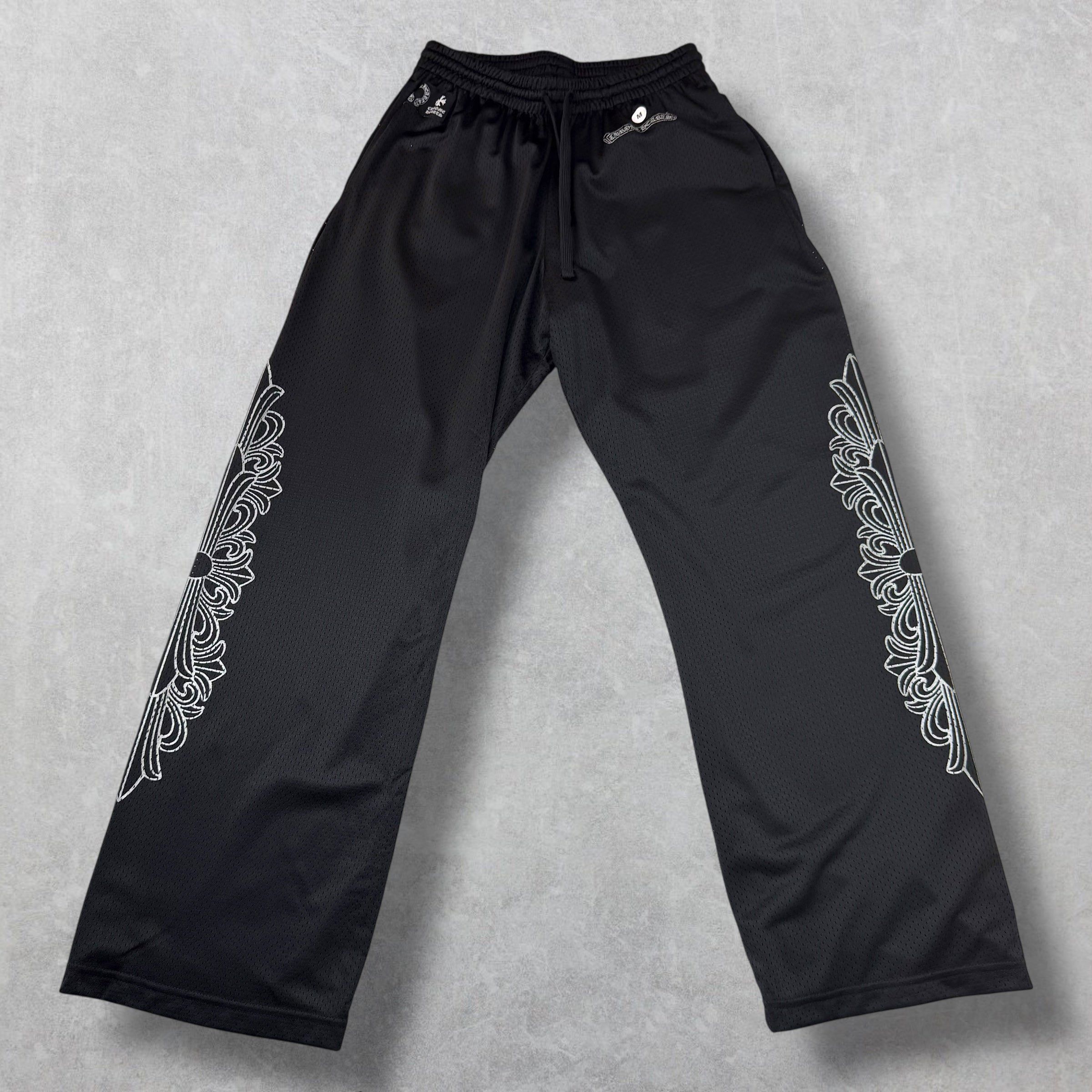Chrome Hearts Chrome Hearts Black Mesh Warm Up Pants M Size US 30 / EU 46 - 4 Thumbnail