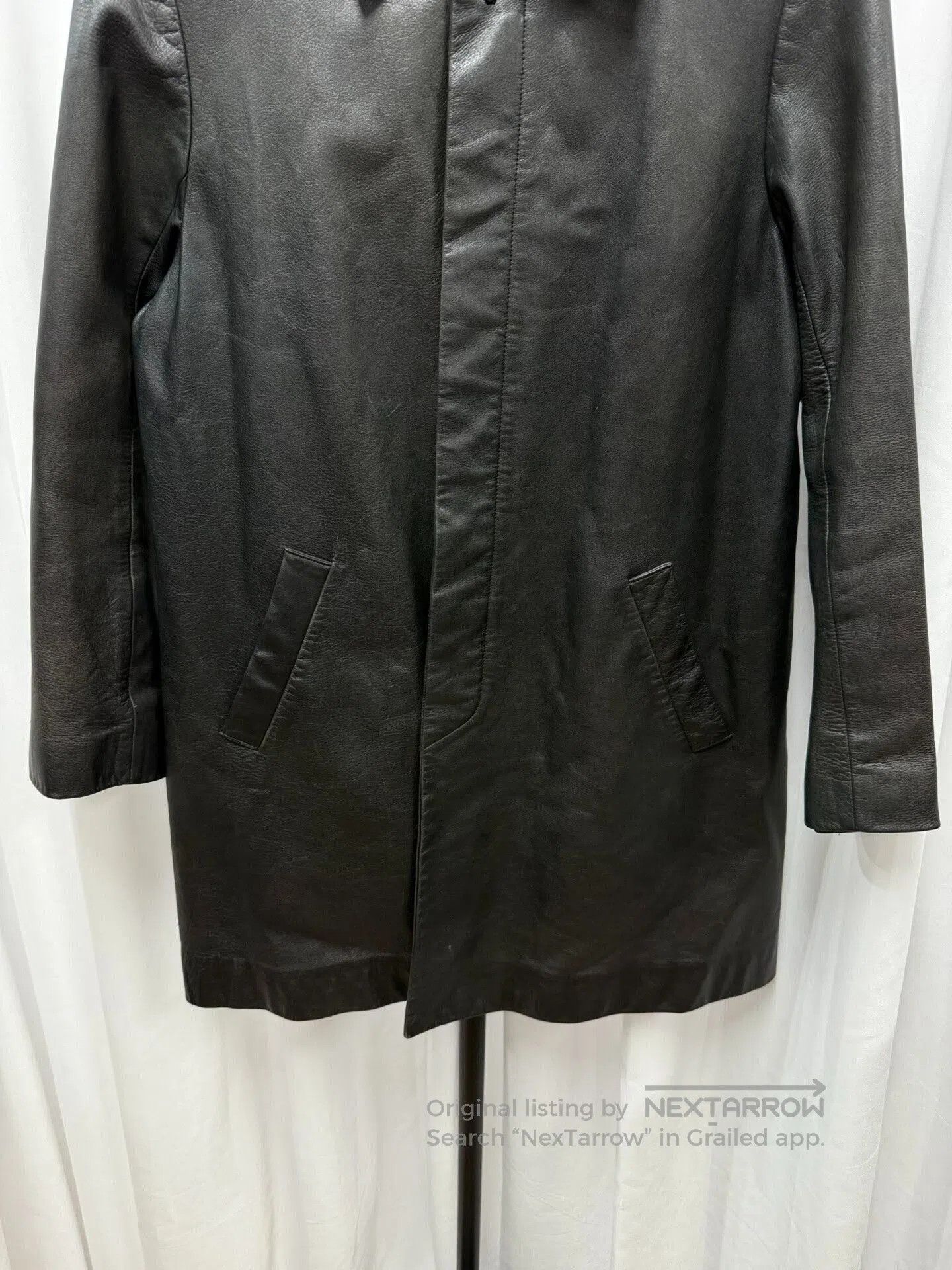 Yohji Yamamoto yohji yamamoto y's leather coat in black. Size US L / EU 52-54 / 3 - 4 Thumbnail