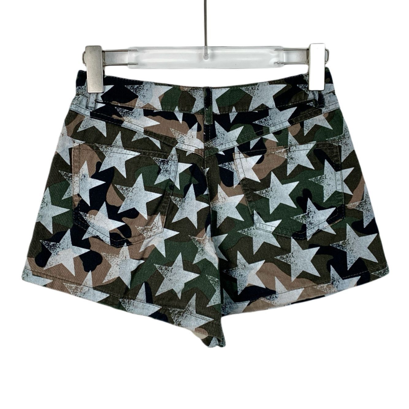 Valentino Valentino Colorblock Star Print Cotton Casual Shorts (Size 3 Size 38" / US 16 / IT 52 - 7 Thumbnail