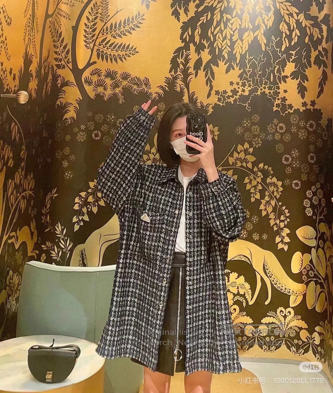 Lanvin Lanvin Black White Check Tweed Coat. Size M / US 6-8 / IT 42-44 - 7 Thumbnail