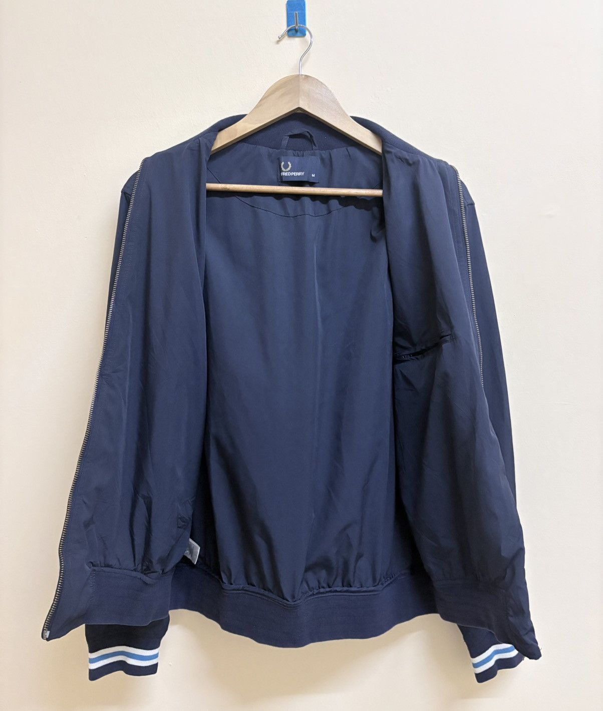 Fred Perry Fred Perry Nylon Navy Blue Jacket Size US M / EU 48-50 / 2 - 7 Thumbnail
