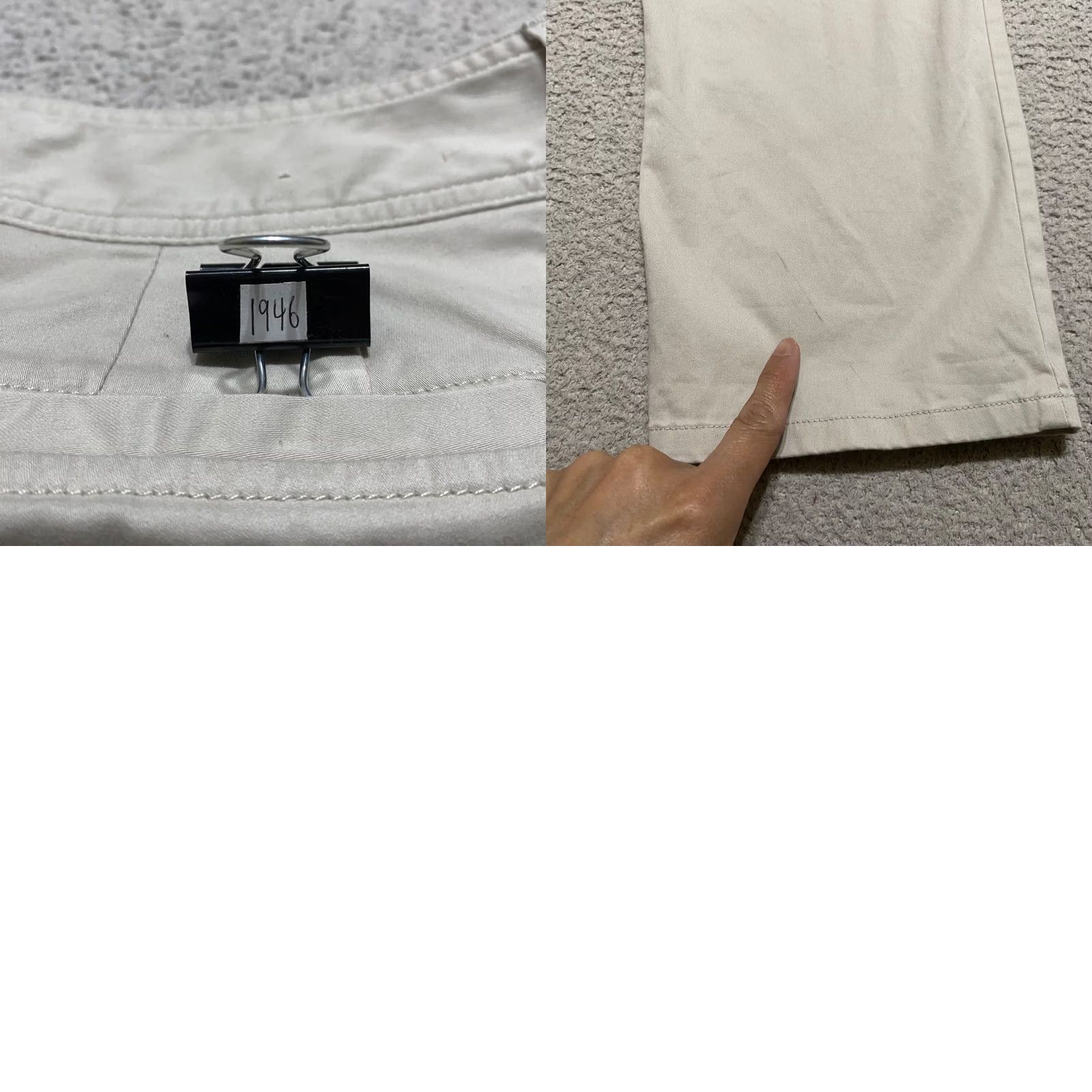 J. Jill J. Jill Womens Pants 12P Light Beige Straight Chino Mid Rise Stretch Petites Casual Travel Business Size 24" / US 00 / IT 34 - 9 Thumbnail