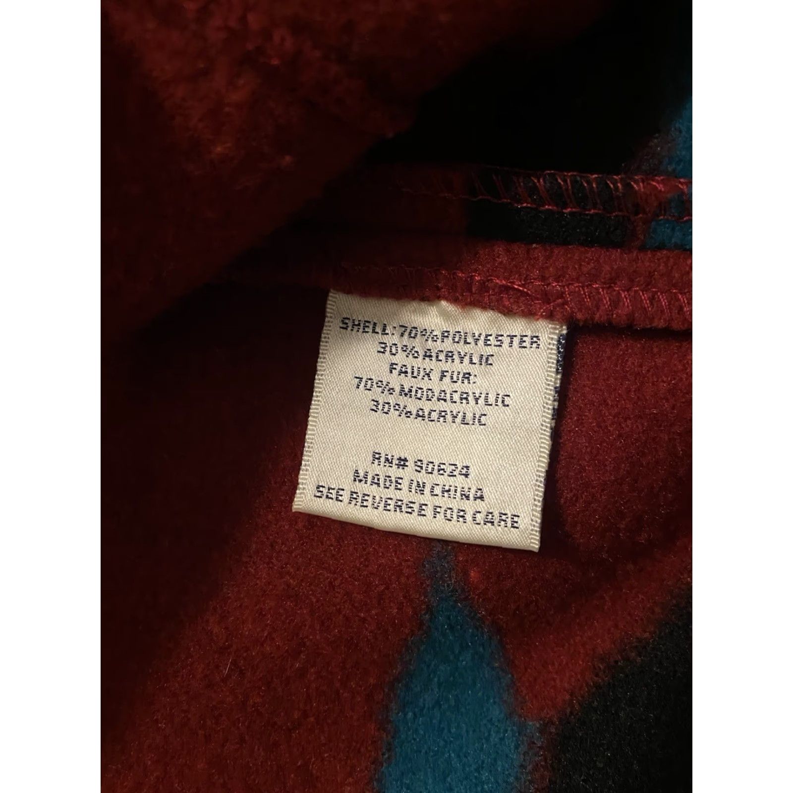 Vintage Tasha Polizzi Sleeveless Jacket Vest Tie Front Southwest Aztec Faux Fur Red S Womens Jacket Size S / US 4 / IT 40 - 4 Thumbnail